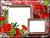 طرح لایه باز قاب عکس و فریم برای فتوشاپ با موضوع گل قرمز (Red Flower)